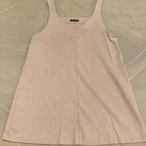 SHEIN Beige Corduroy Shift Jumper dress for winter Family Pics